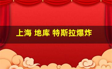 上海 地库 特斯拉爆炸